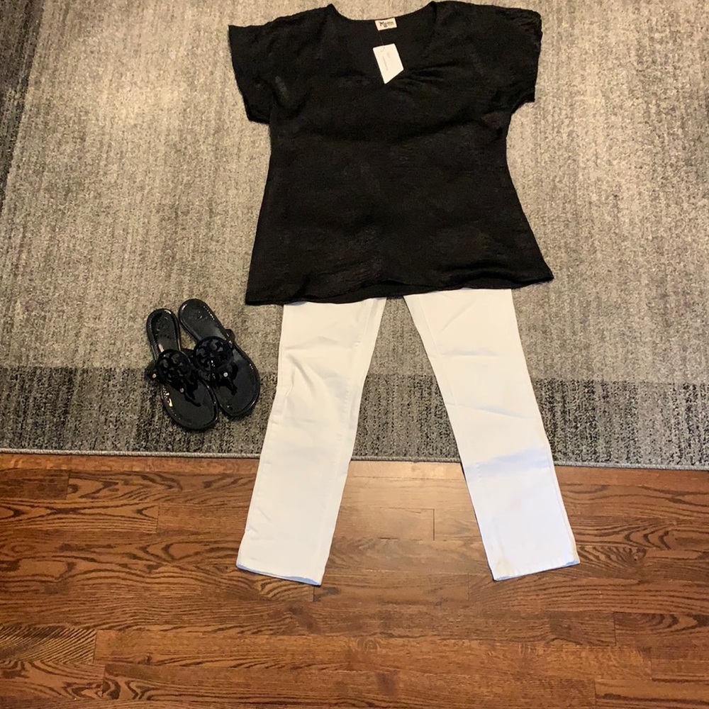 NWT Show Me Your MuMu black satin tunic